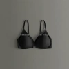 Black, seamless, tight-fitting bras for comfortable and breathable women details Picture